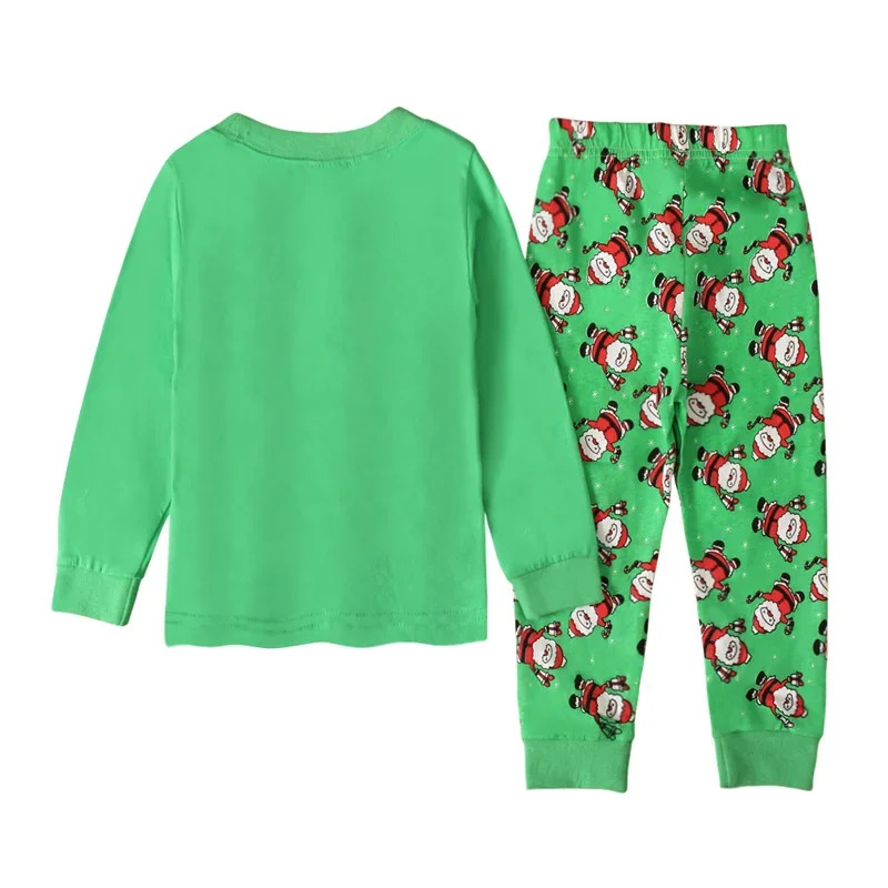 Winter Clothing Youtube - Kerstman Groene Kerstpyjama Kinderen Lange Mouw
