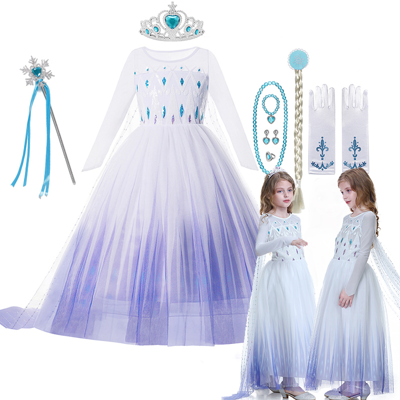 Winter Clothing Line - 2023 Elsa Carnaval Cosplay Kostuum voor
