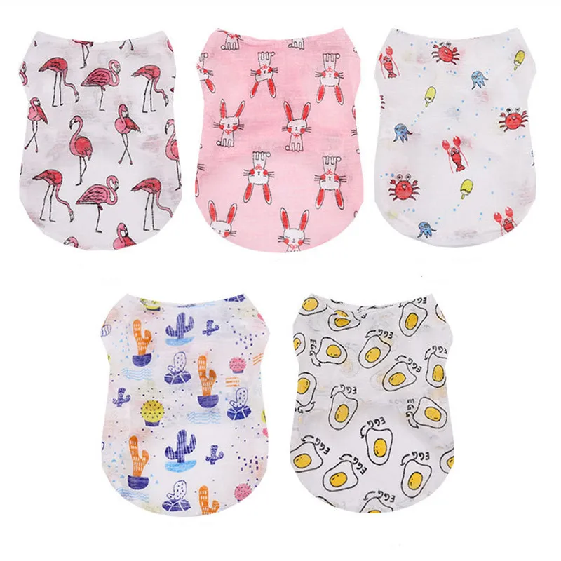 Winter Clothing Colors - 5-kleuren zomer mooie cartoon hondenvest koele
