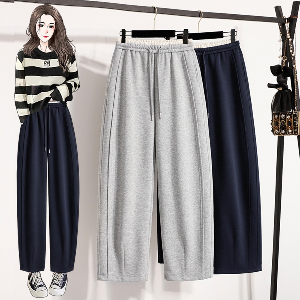 Winter Clothing Youtube - Casual hoge taille gesplitste rechte buis