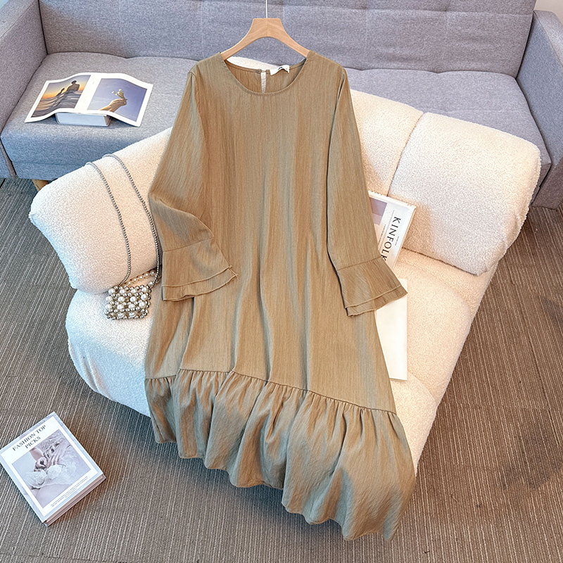Winter Clothing Line - Elegante vintage O-hals effen fairycore avond