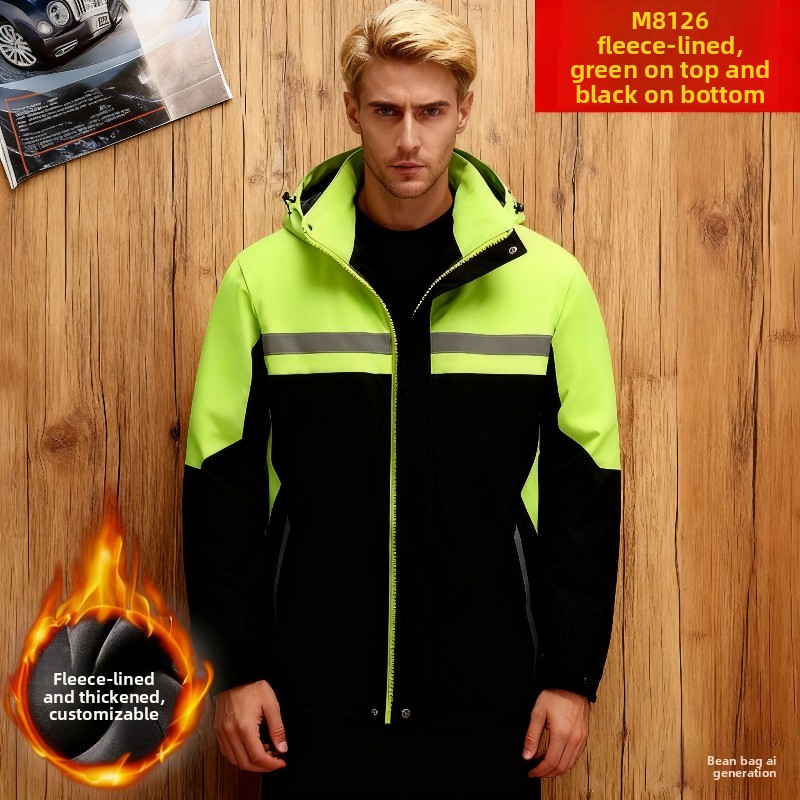 Winter Clothing Work - Nieuwe winterwerkjas, waterdichte winddichte reflecterende thermische