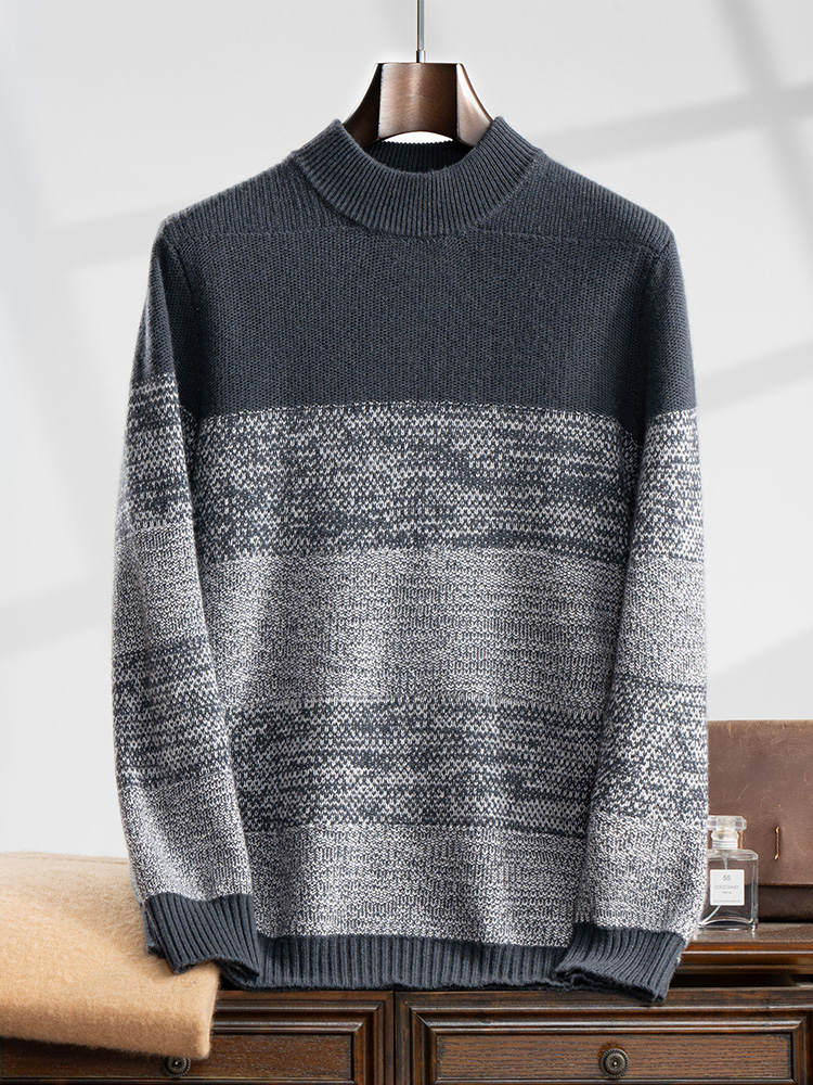 Winter Clothing Colors - Heren 100% Kasjmier Trui Dikke Mengen