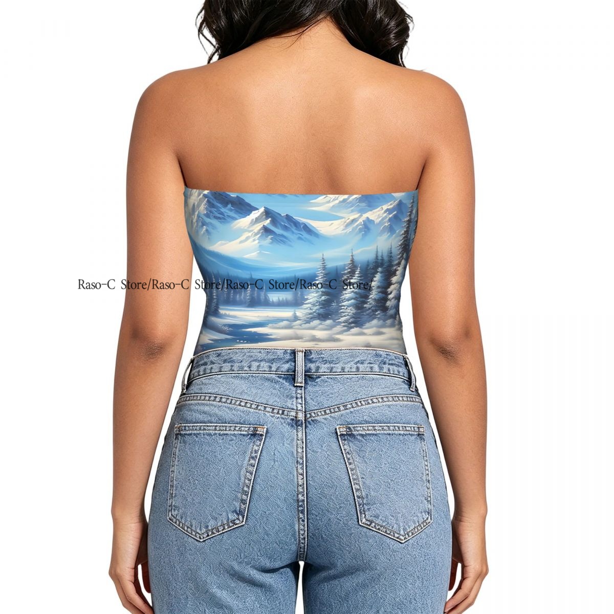 Dames Block Crop Slim Tube Top - Winter Clothing Youtube recensie en prijs
