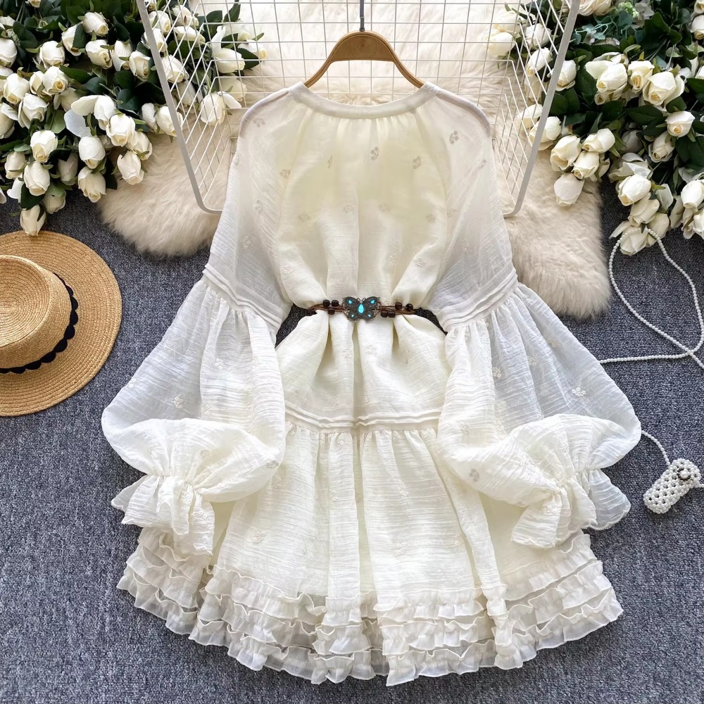 Zoete geborduurde O-hals veter - Winter Clothing Dress Up recensie en prijs