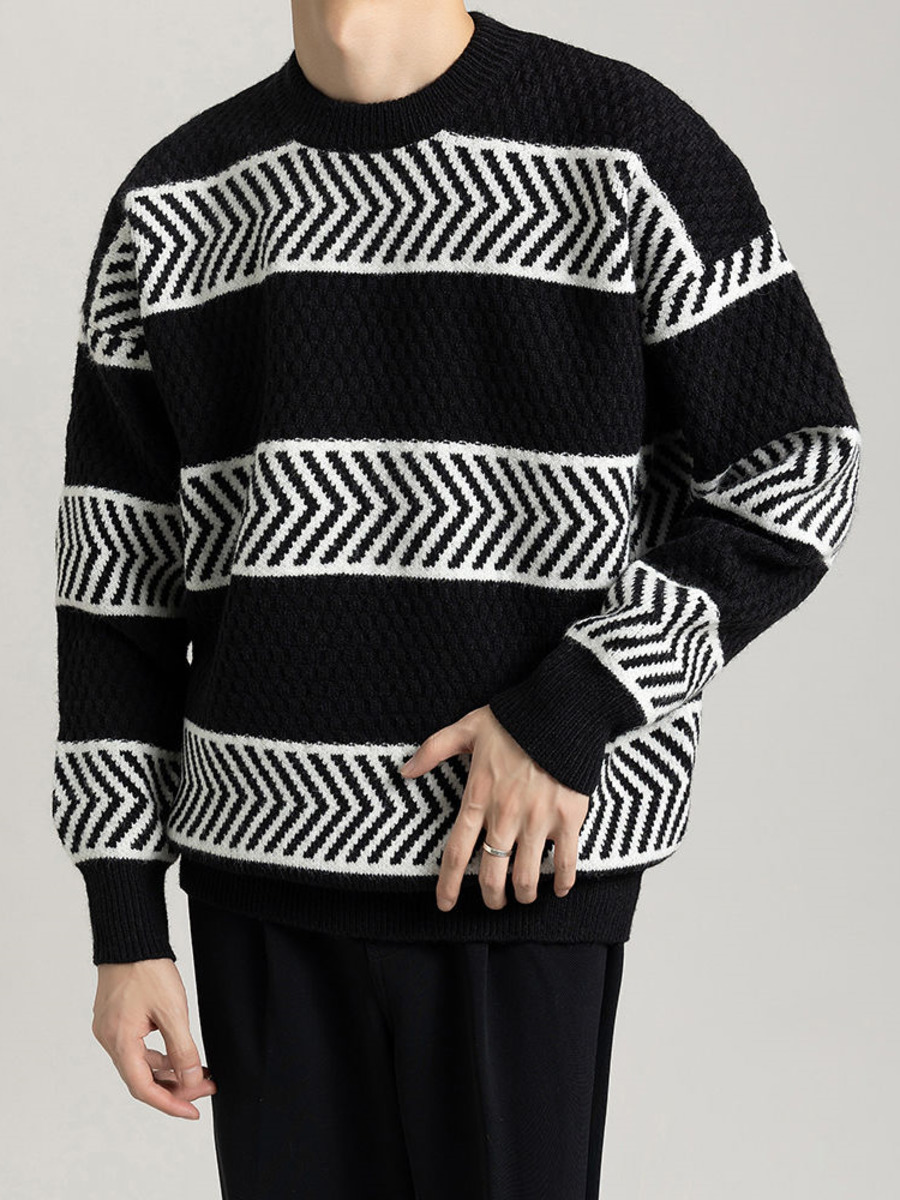 Casual losse strepen trui cont - Winter Clothing Colors recensie en prijs