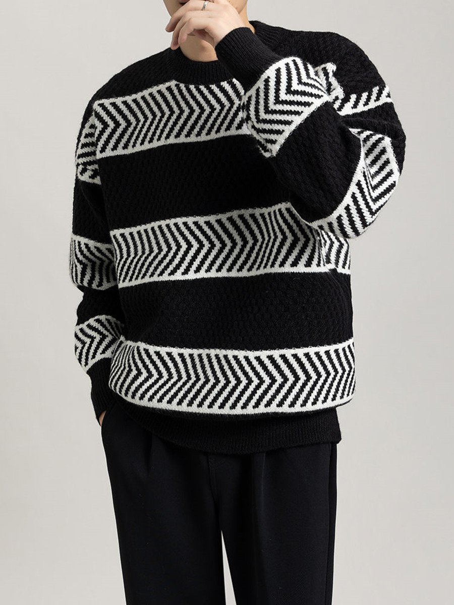 Casual losse strepen trui cont - Winter Clothing Colors recensie en prijs