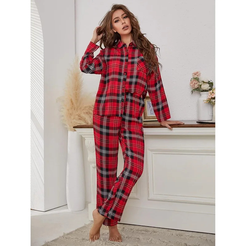 Rode geruite pyjama met lange  - Winter Clothing Youtube recensie en prijs