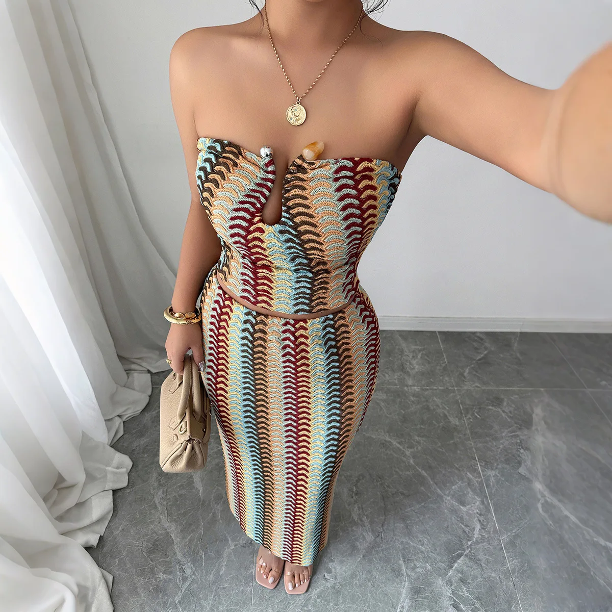 Temperament elegante tube top, - Winter Clothing Youtube recensie en prijs