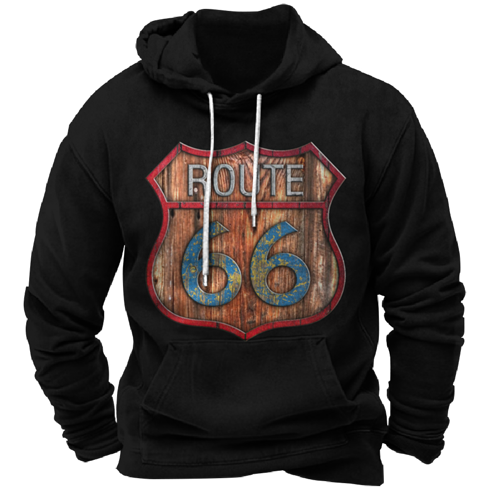 Vintage Hoodie Route 66 3d Pri - Winter Clothing Wholesale recensie en prijs